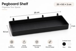 pegboard shelf 25cm